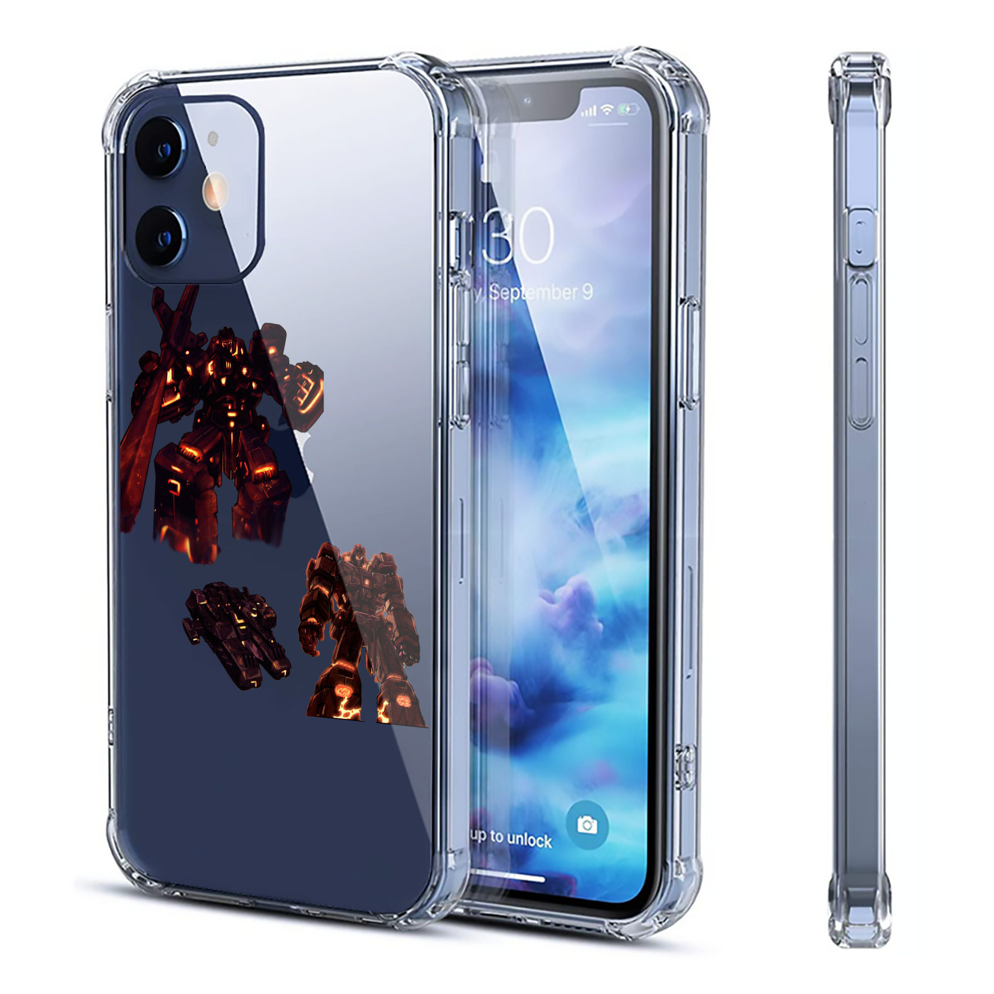（画像用）  【iPhone 12シリーズ対応】透明スマホケース（クリアソフトケース）